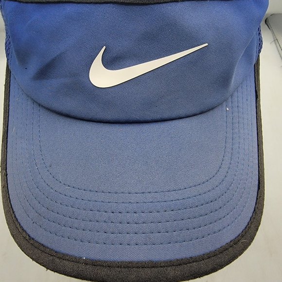 Nike Adults Blue Visor Featherlight Dri Fit Golf Outdoors Summer Casual - Picture 5 of 8